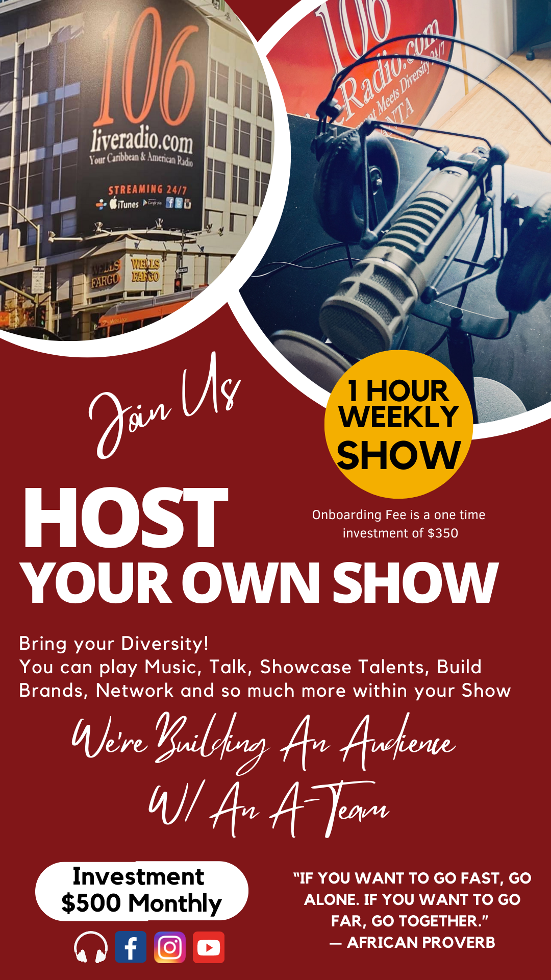 Host your own show